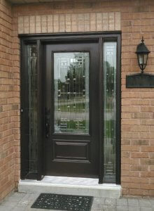 Fiberglass 1 Panel 3qtr Lite York Glass Brown or Black Double S10 ...