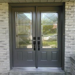 Front Entrance Door with Decorative Glass