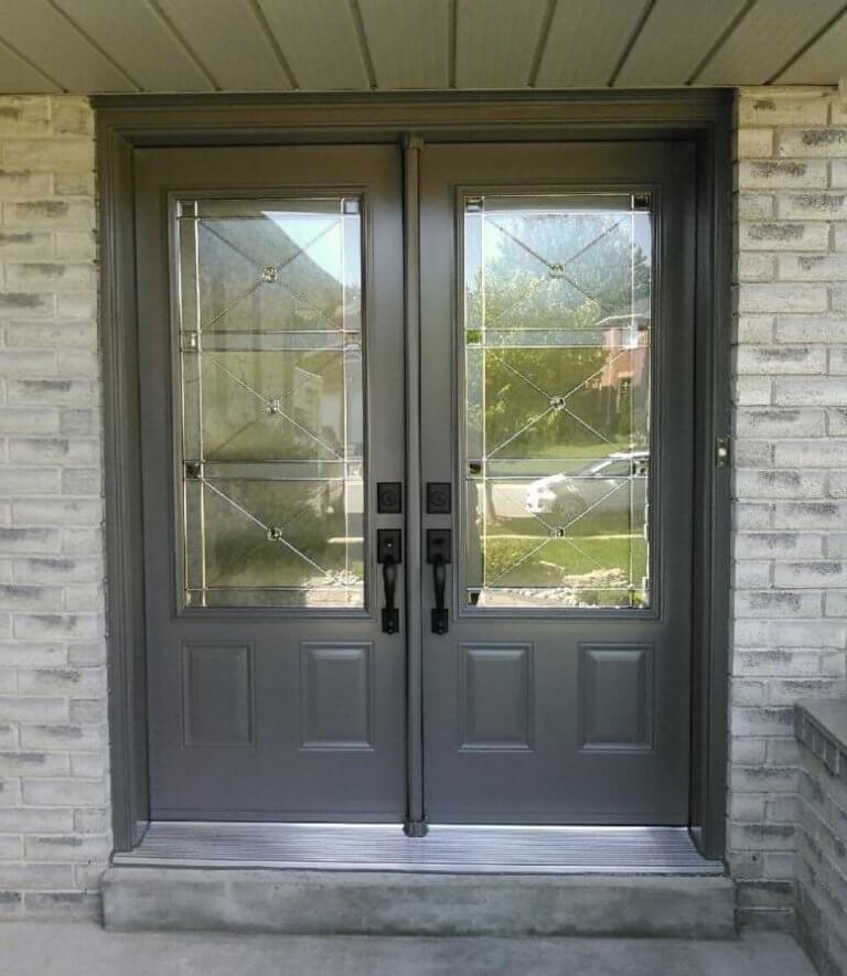 Fiberglass 2 Panel 3QTR Lite Cartier Glass Grey | Kempenfelt Windows ...