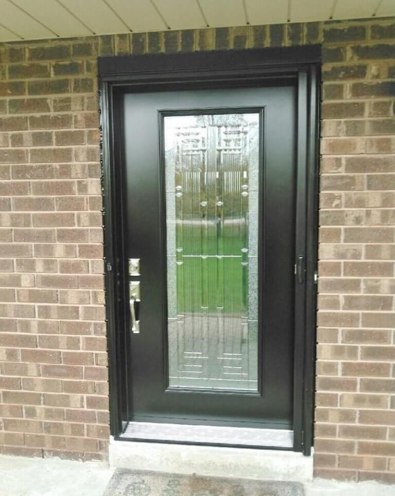 Fiberglass 2064 Full Glacier Glass Black | Kempenfelt Windows & Doors