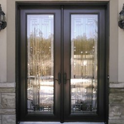 Front Entrance Door with Decorative Glass