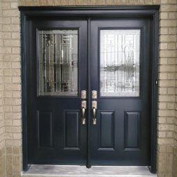 Front Entrance Door with Decorative Glass