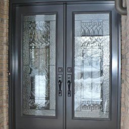 Front Entrance Door with Decorative Glass