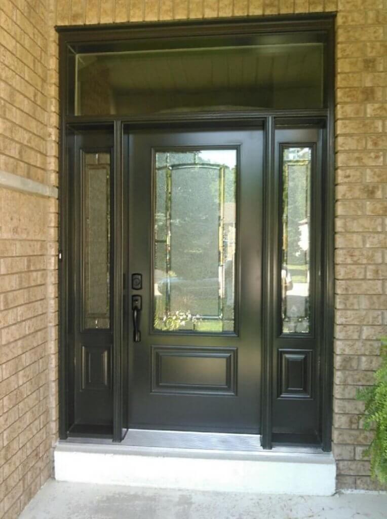 steel 1 panel 3QTR lite graphite concord glass double sidelite ...